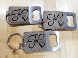 Leather Key Chain Bottle Opener (LK001)