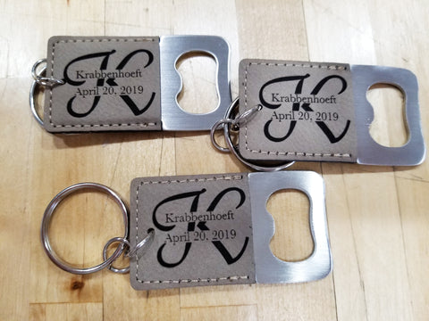 Leather Key Chain Bottle Opener (LK001)