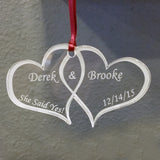 Double Heart (ORN025) - Personalized