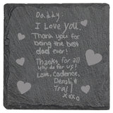 Handwritten Message Slate Coaster (SC004) - Personalized