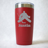 Hockey Goalie With Puck - Personalized (ST021)