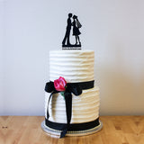 Silhouette Couple Names - Personalized (W011)