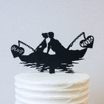 Fishing Boat And A Kiss - Personalized - Male And Female (W012MF)