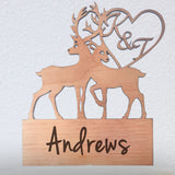 Deer With Heart - Personalized (W013)