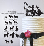 Going Fishing Bride With Two Dogs - Personalized Dogs Only (W028)