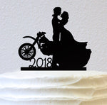 Dirt Bike - Bride Groom Standing - Personalized Date (W031)