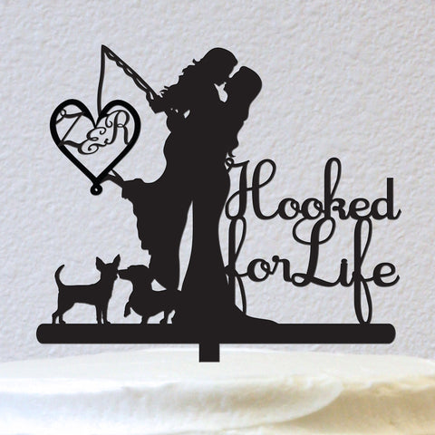 Hooked For Life With Pets - Female And Female - Personalized (W033F)