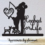 Hooked For Life With Pets - Male And Female - Personalized (W033MF)