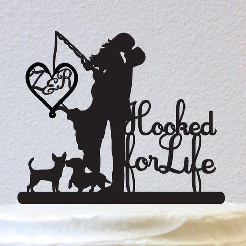 Hooked For Life With Pets - Male And Female - Personalized (W033MF)