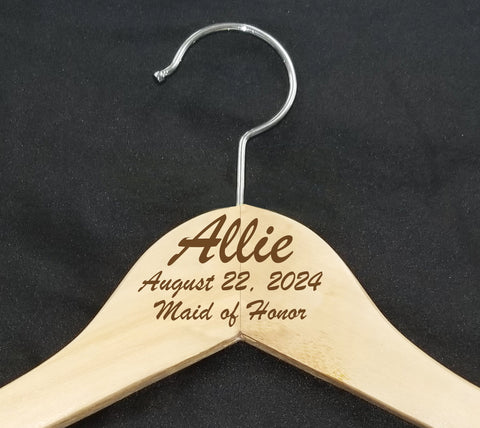 Wood Hanger - Bridal - Personalized (WH001)